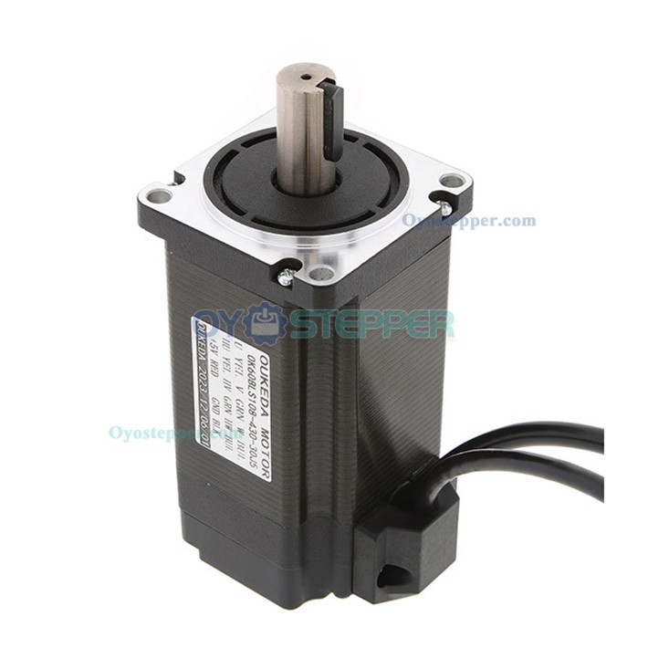 Oukeda Brushless DC Motor & BLDC Driver Kit 95.55Ncm 300W 24V/48V 3000RPM 3 Phase